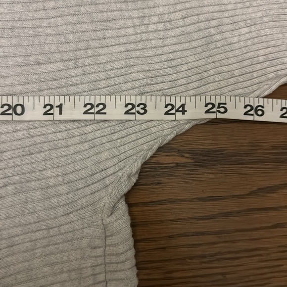 🌈 6/$60, JJill Ribbed, Dolman Sleeves, Tunic, Grey, Small - Picture 7 of 8